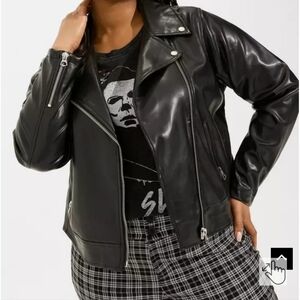 Torrid Black Leather Jacket